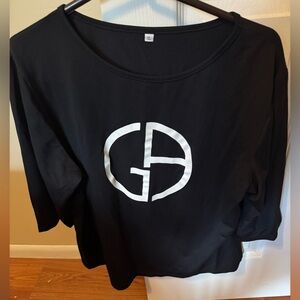 Black Giorgio Armani Women's Top Used